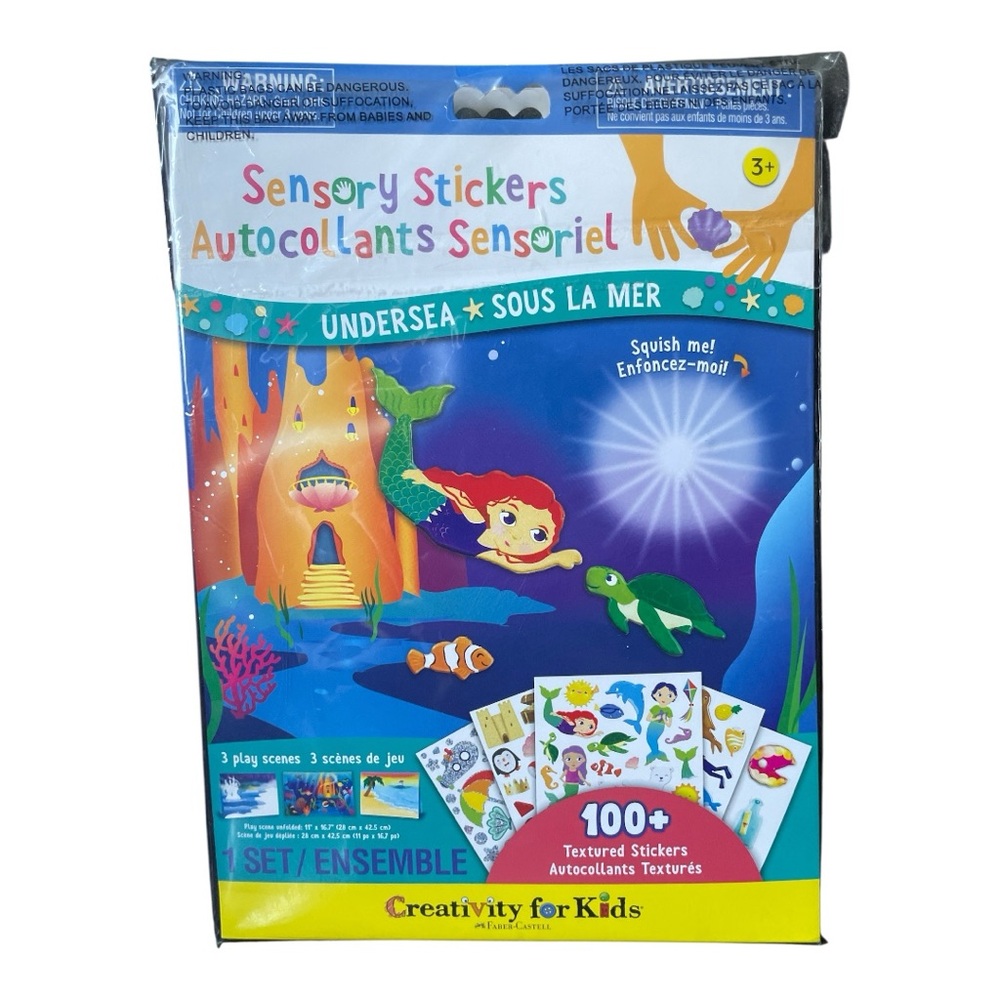 Creative for Kids Sensory Stickers undersea Set. Designed for 3 +. Craft kit.